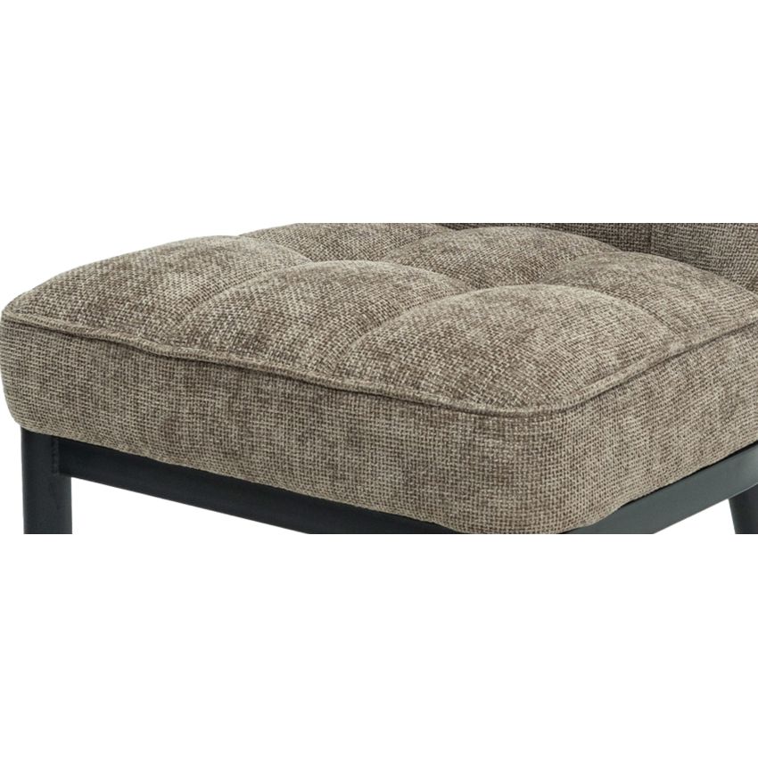 Scaun ML-3, tapitat stofa, maro