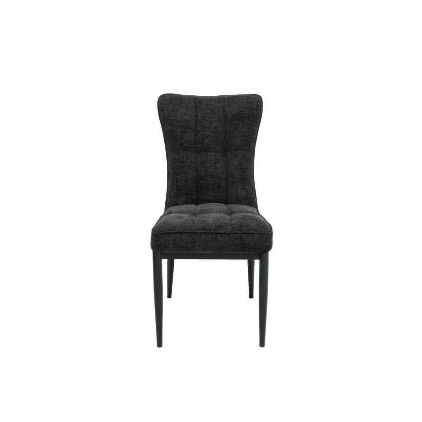 Scaun ML-3, tapitat stofa, negru