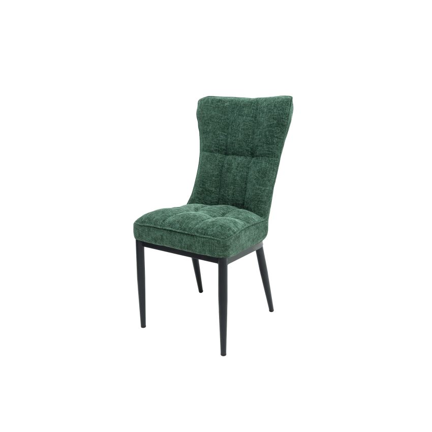 Scaun ML-3, tapitat stofa, verde
