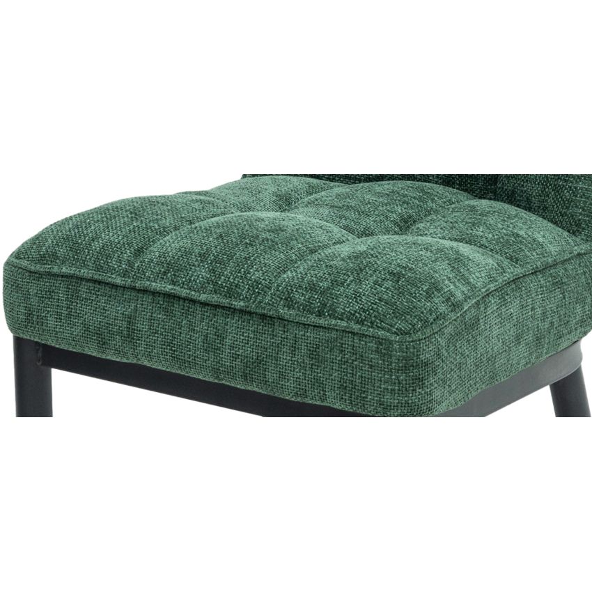 Scaun ML-3, tapitat stofa, verde