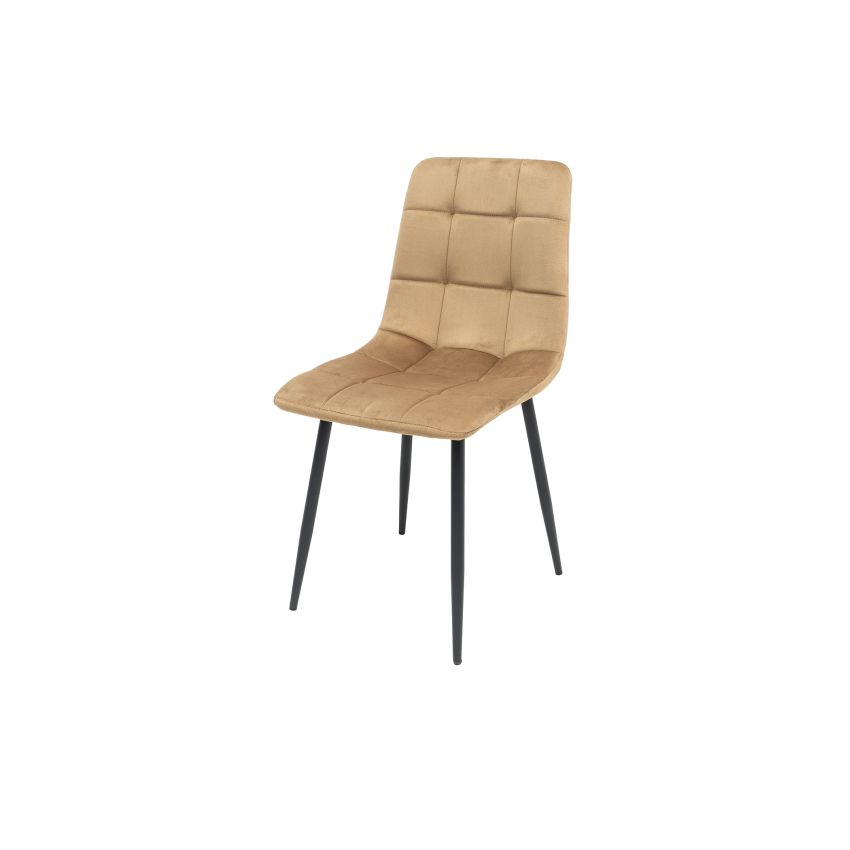 Scaun ML-4, tapitat stofa, crem