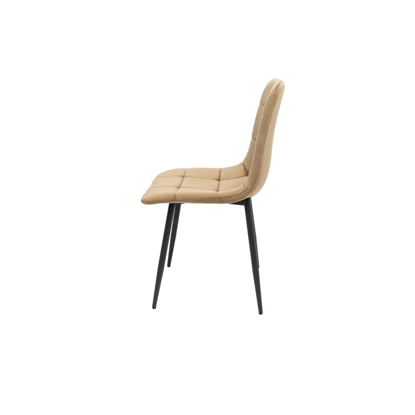 Scaun ML-4, tapitat stofa, crem