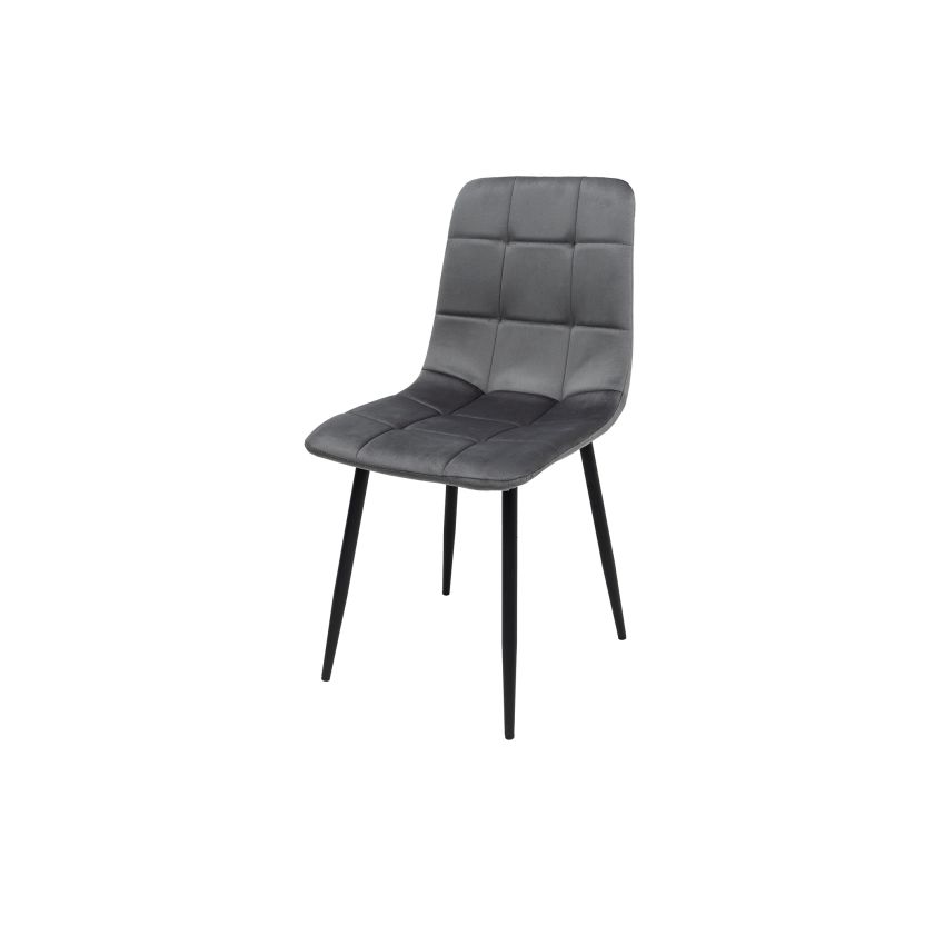 Scaun ML-4, tapitat stofa, gri