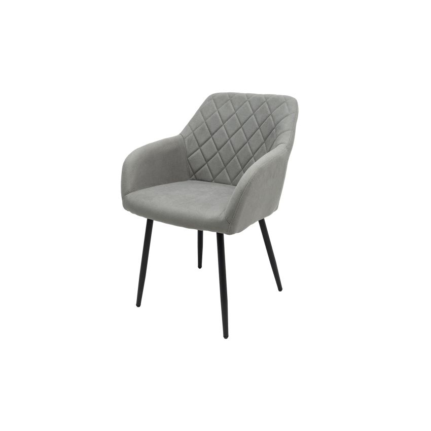 Scaun ML-5, tapitat stofa, gri