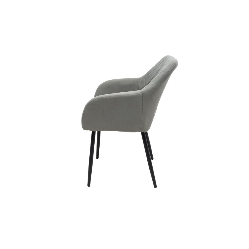 Scaun ML-5, tapitat stofa, gri
