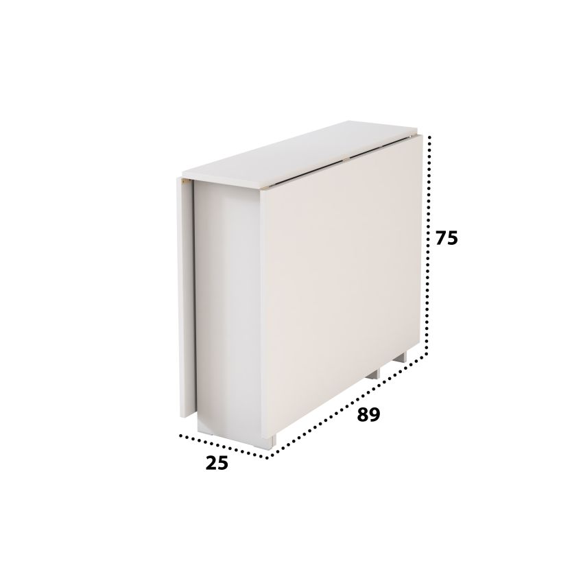 Masa pliabila fold, 161x75x89 cm, alb