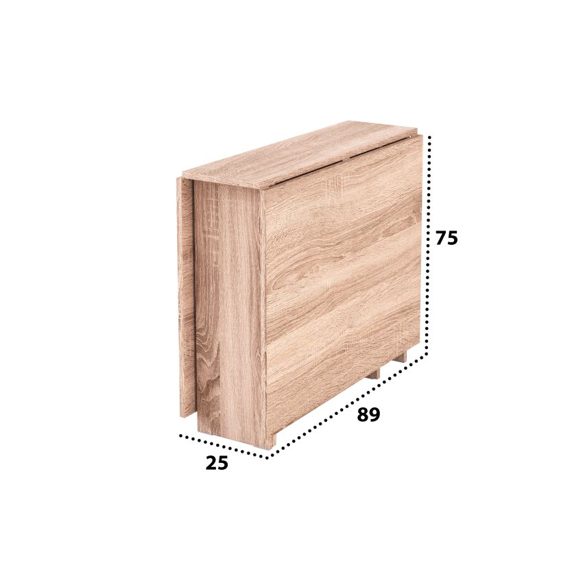 Masa pliabila fold, 161x75x89 cm, sonoma