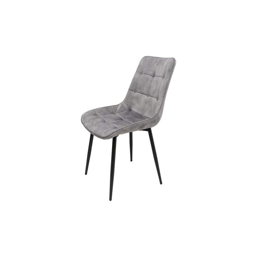 Scaun living HT1, stofa, gri