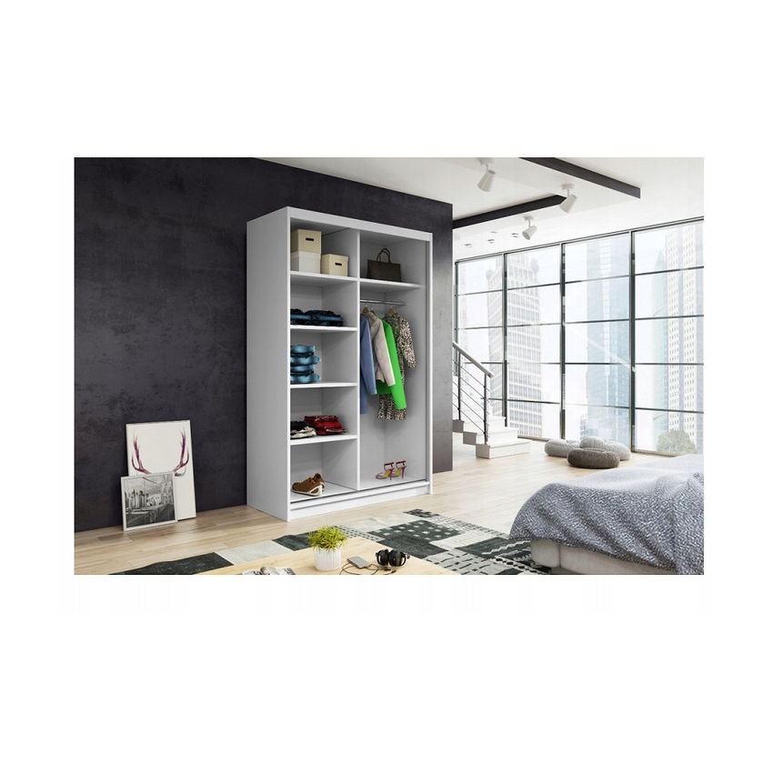 Dressing Ory, sonoma, 2 usi, cu oglinda, 150 cm