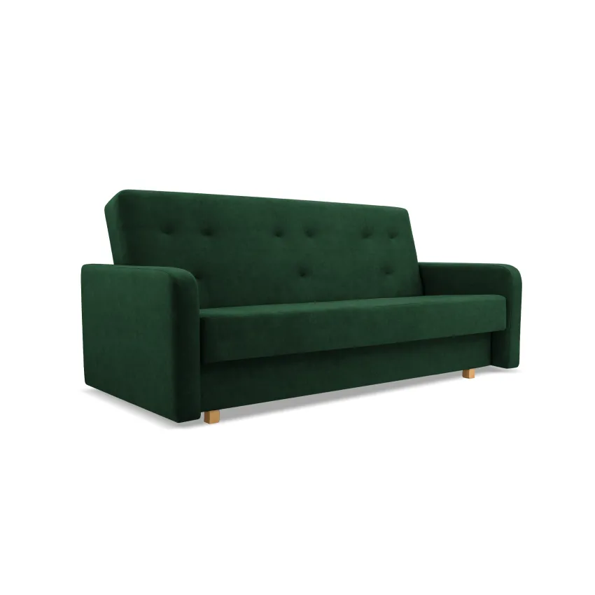Canapea Kasia, 3 locuri, extensibila, verde