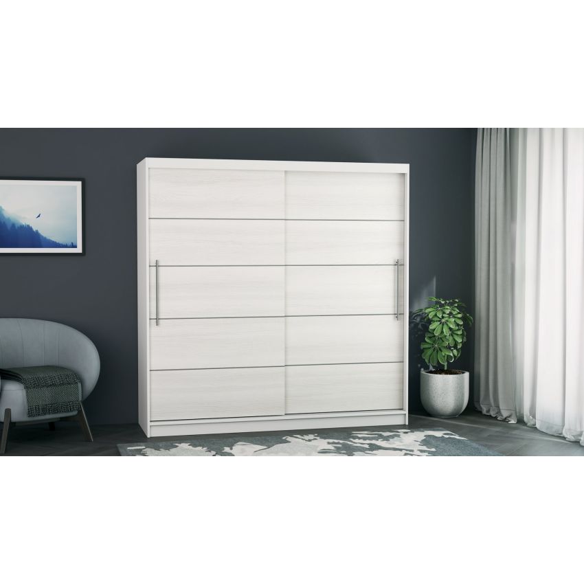 Dressing Ina, 150x200x60 cm, Alb/Pin