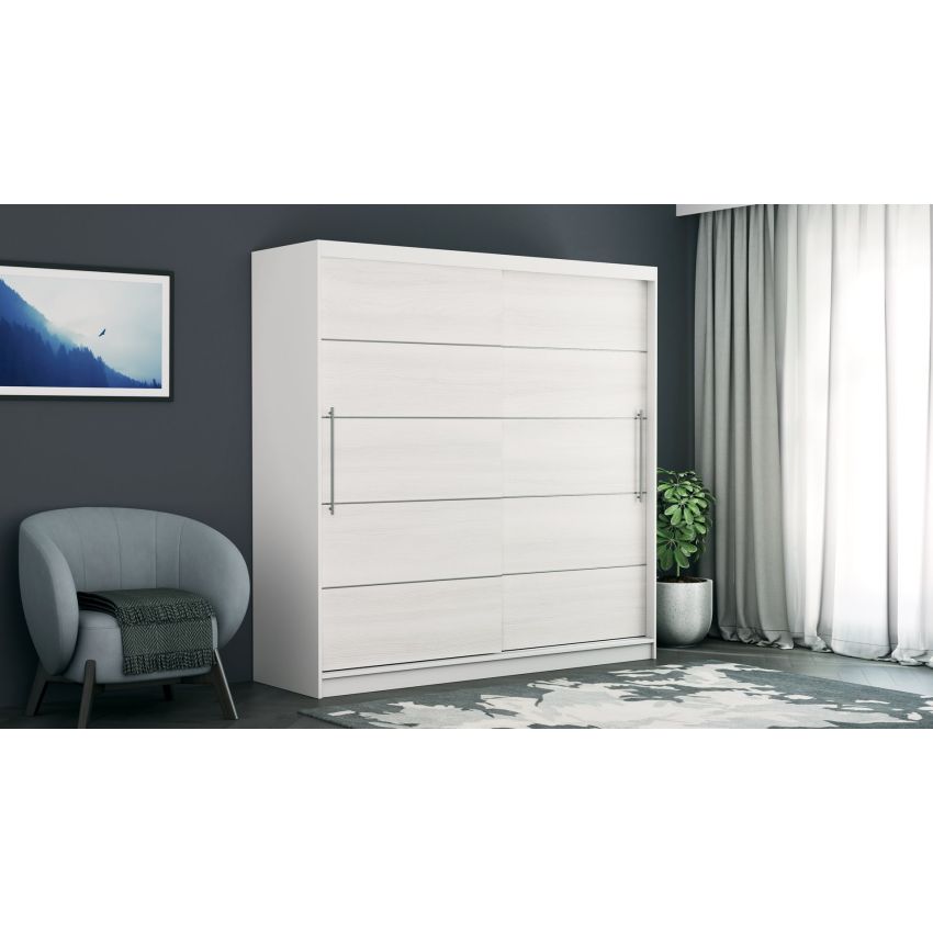 Dressing Ina, 150x200x60 cm, Alb/Pin