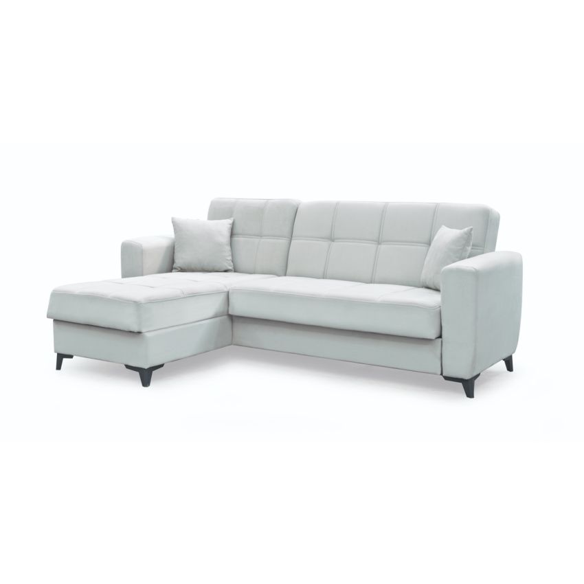 Coltar extensibil New Dynamic, cu spatiu depozitare, crem