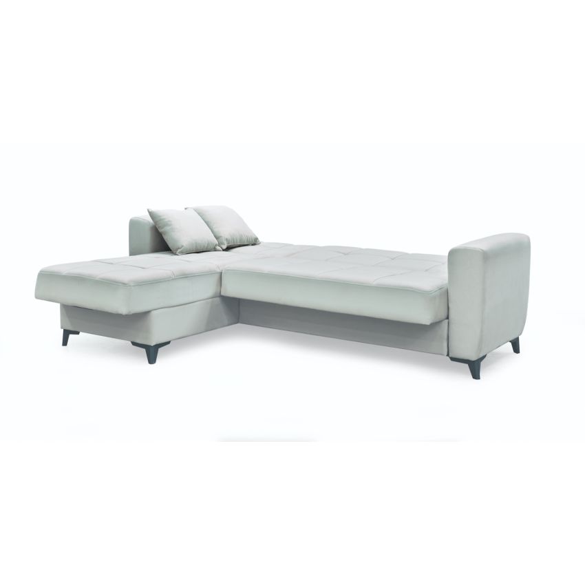 Coltar extensibil New Dynamic, cu spatiu depozitare, crem