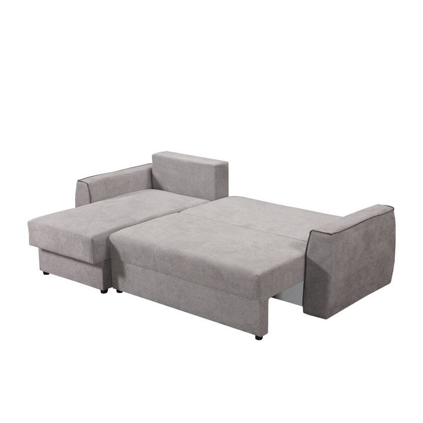 Coltar extensibil Nice, cu spatiu depozitare, gri