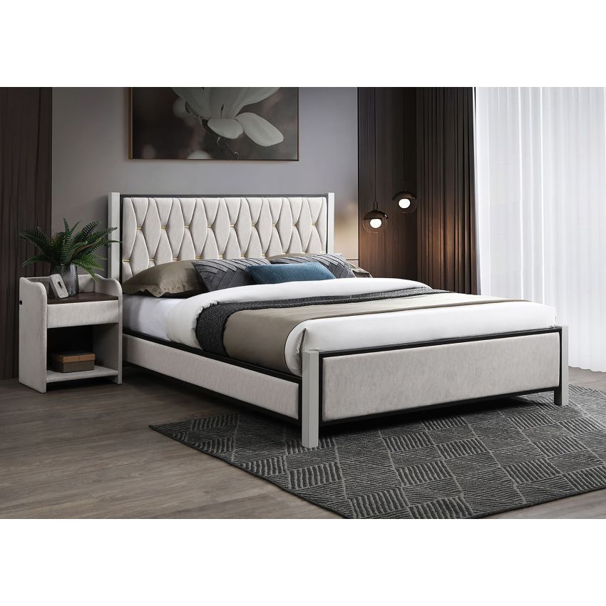 Pat 8888, 160x200 cm, tapitat, bej