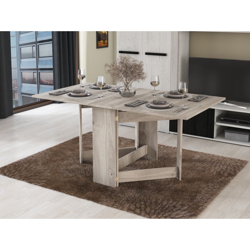 Masa pliabila fold, 161x75x89 cm, K537 stejar gri