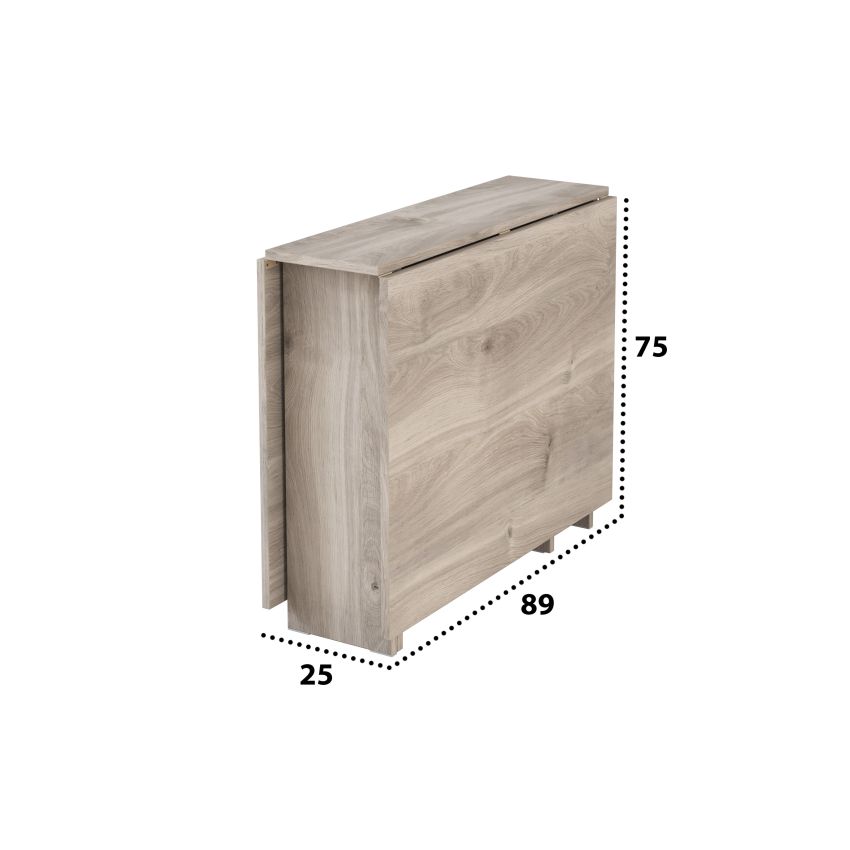 Masa pliabila fold, 161x75x89 cm, K537 stejar gri