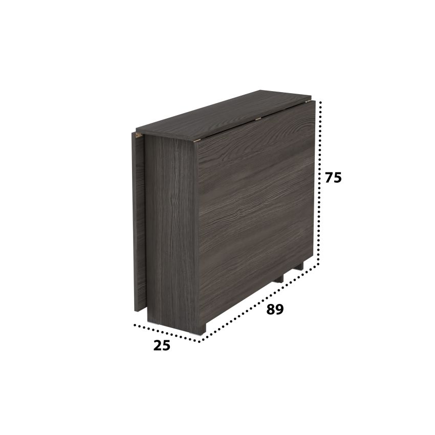Masa pliabila fold, 161x75x89 cm, K526 cenusiu