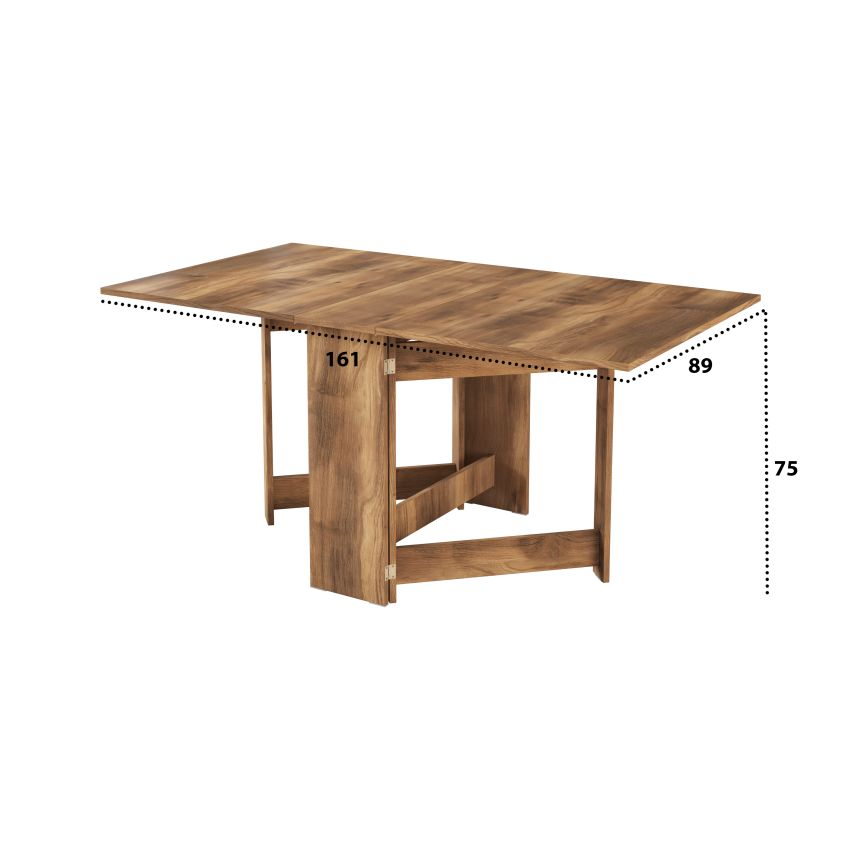 Masa pliabila fold, 161x75x89 cm, K536 stejar