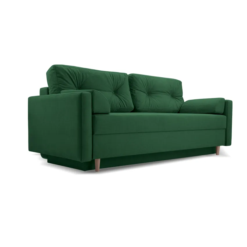 Canapea 3 locuri extensibila Astoria, verde