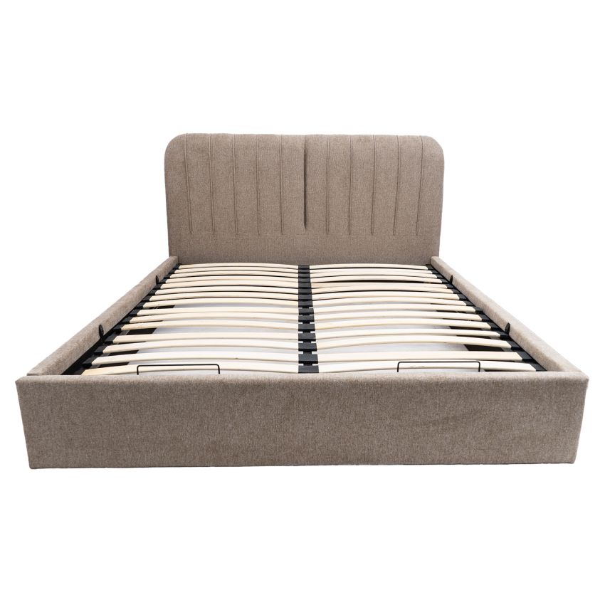 Pat 9167G, 160x200 cm, somiera rabatabila, cappuccino