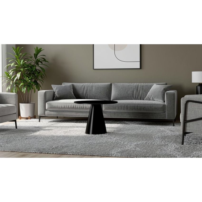 Masa cafea MC-142, 50x47 cm, negru, metalica