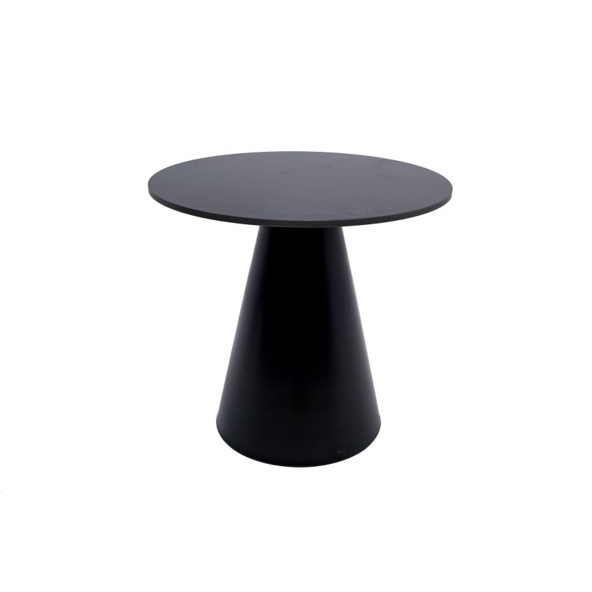 Masa cafea MC-142, 50x47 cm, negru, metalica