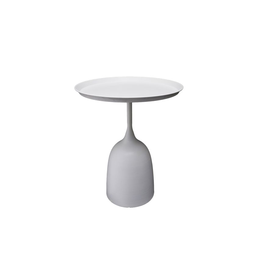 Masa cafea MC-145, 50x60 cm, alb, metalica