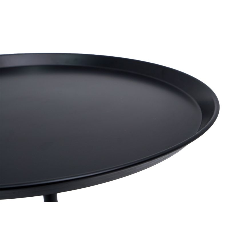 Masa cafea MC-145, 50x60 cm, negru, metalica
