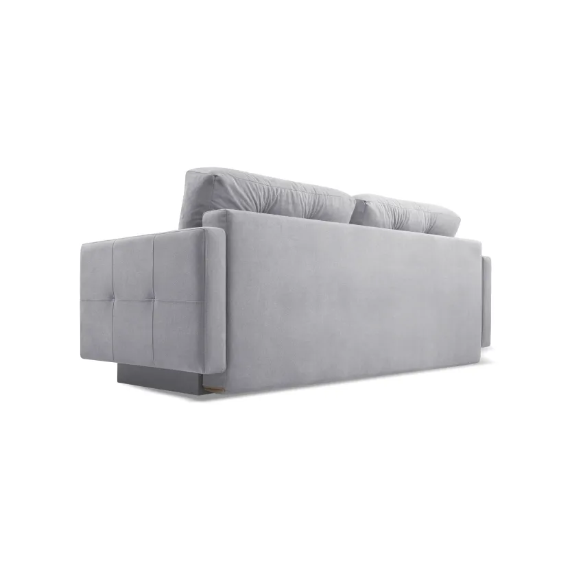 Canapea 3 locuri extensibila Pastella, gri deschis
