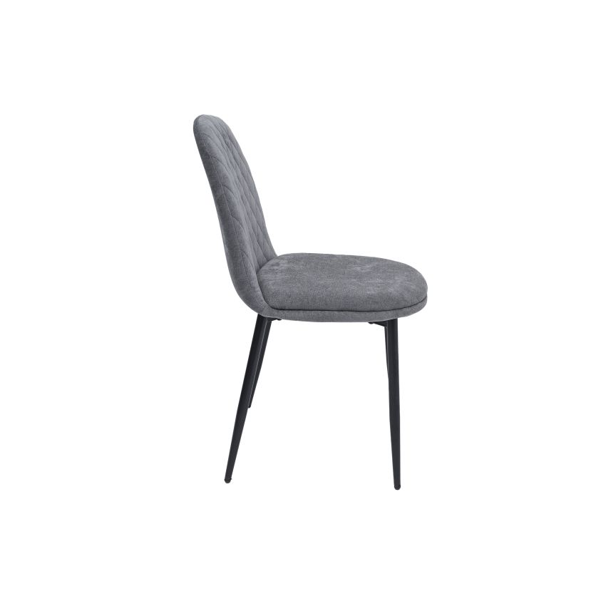 Scaun XS-2, tapitat stofa, gri deschis