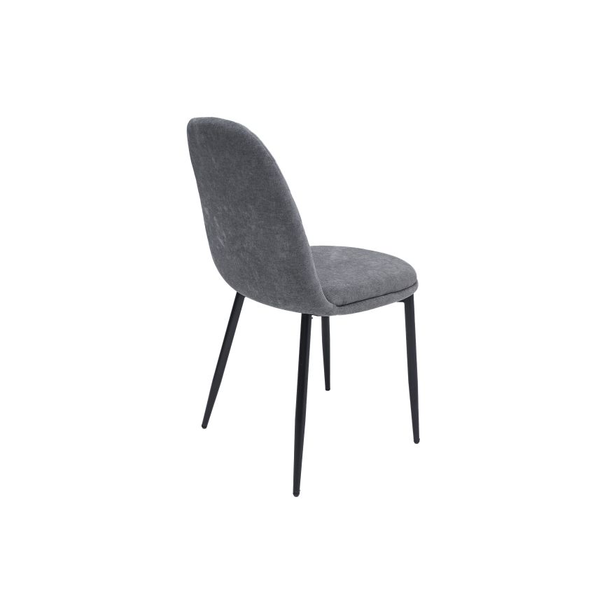 Scaun XS-2, tapitat stofa, gri deschis