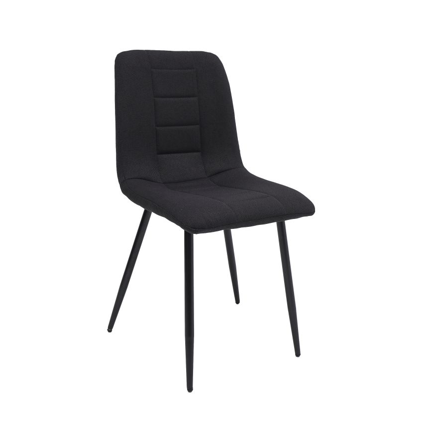 Scaun rotativ XS-4, tapitat stofa, negru