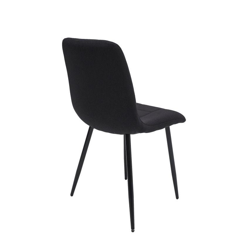 Scaun rotativ XS-4, tapitat stofa, negru