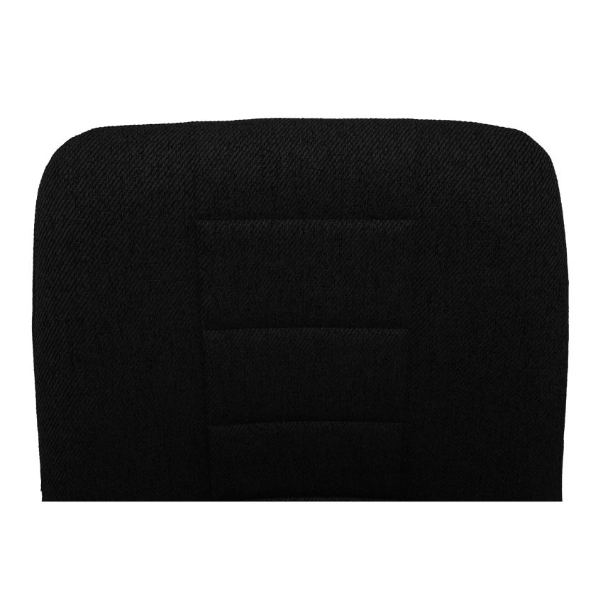Scaun rotativ XS-4, tapitat stofa, negru