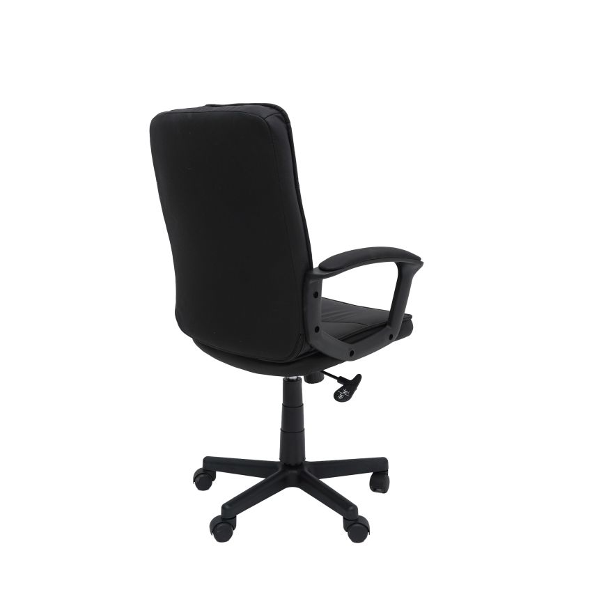 Scaun birou S-232, negru, piele ecologica