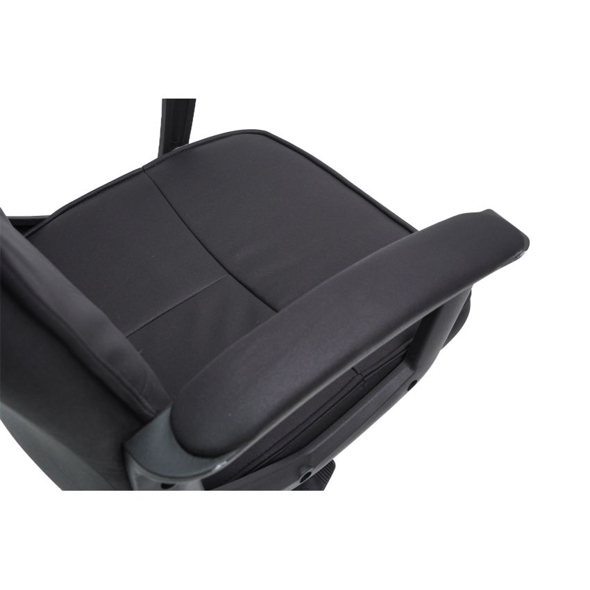 Scaun birou S-232, negru, piele ecologica