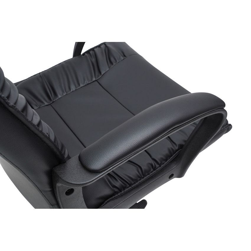 Scaun birou S-233, negru, piele ecologica