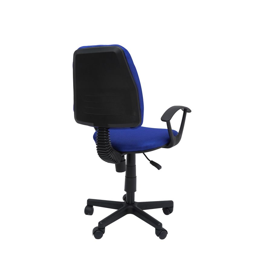 Scaun birou S-229, albastru, mesh textil