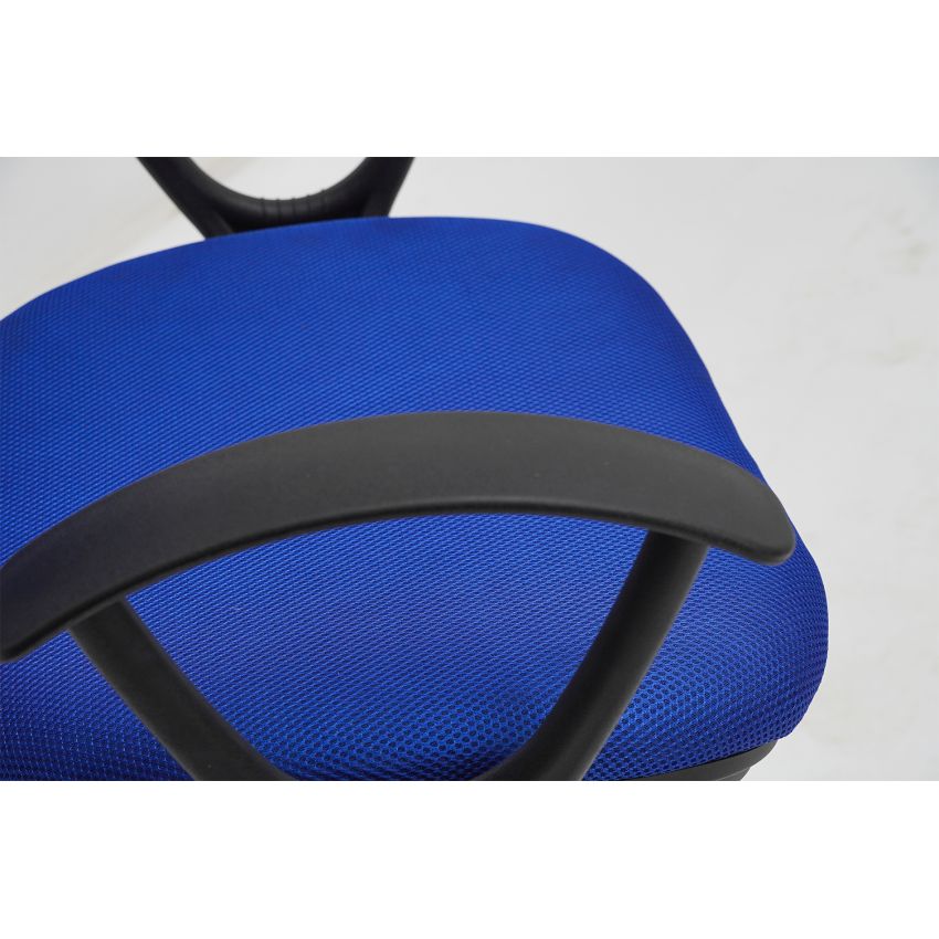 Scaun birou S-229, albastru, mesh textil