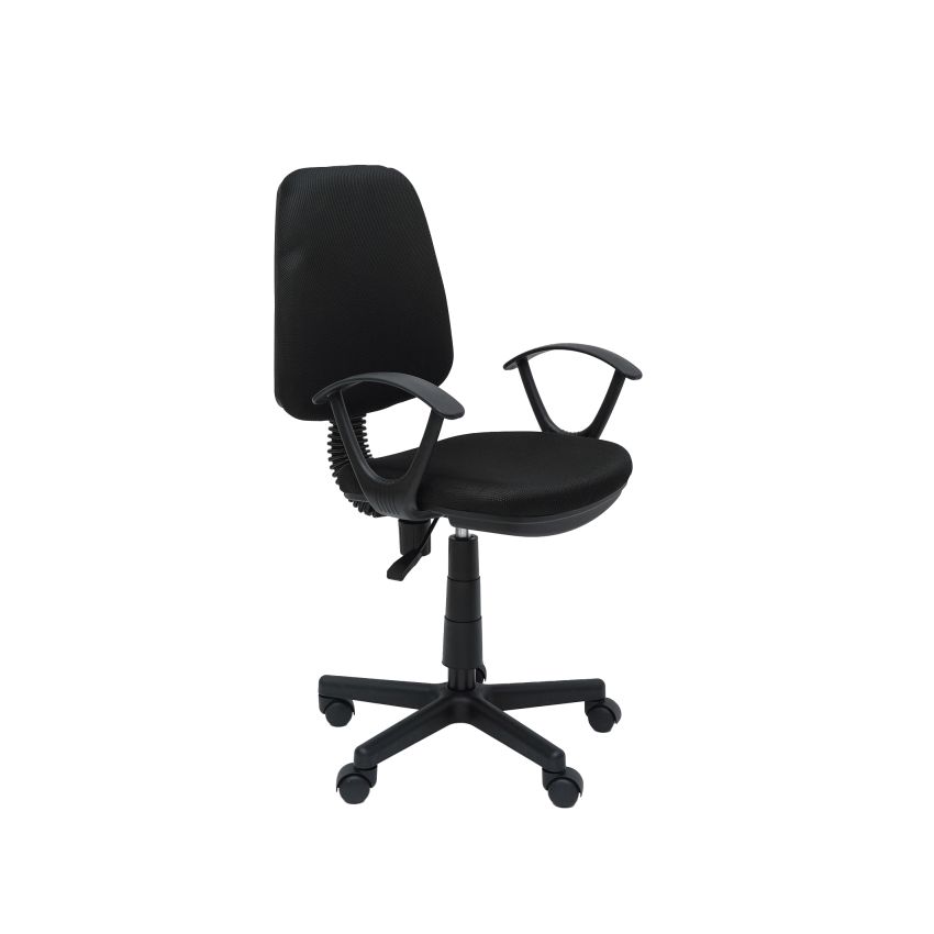 Scaun birou S-229, negru, mesh textil