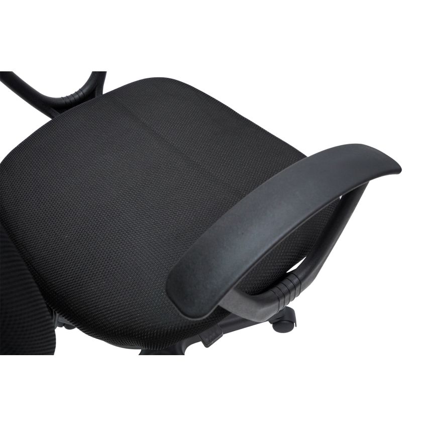 Scaun birou S-229, negru, mesh textil