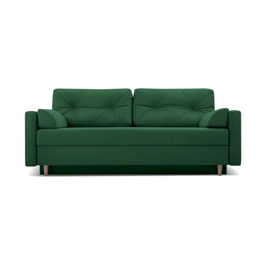 Canapea 3 locuri extensibila Astoria, verde
