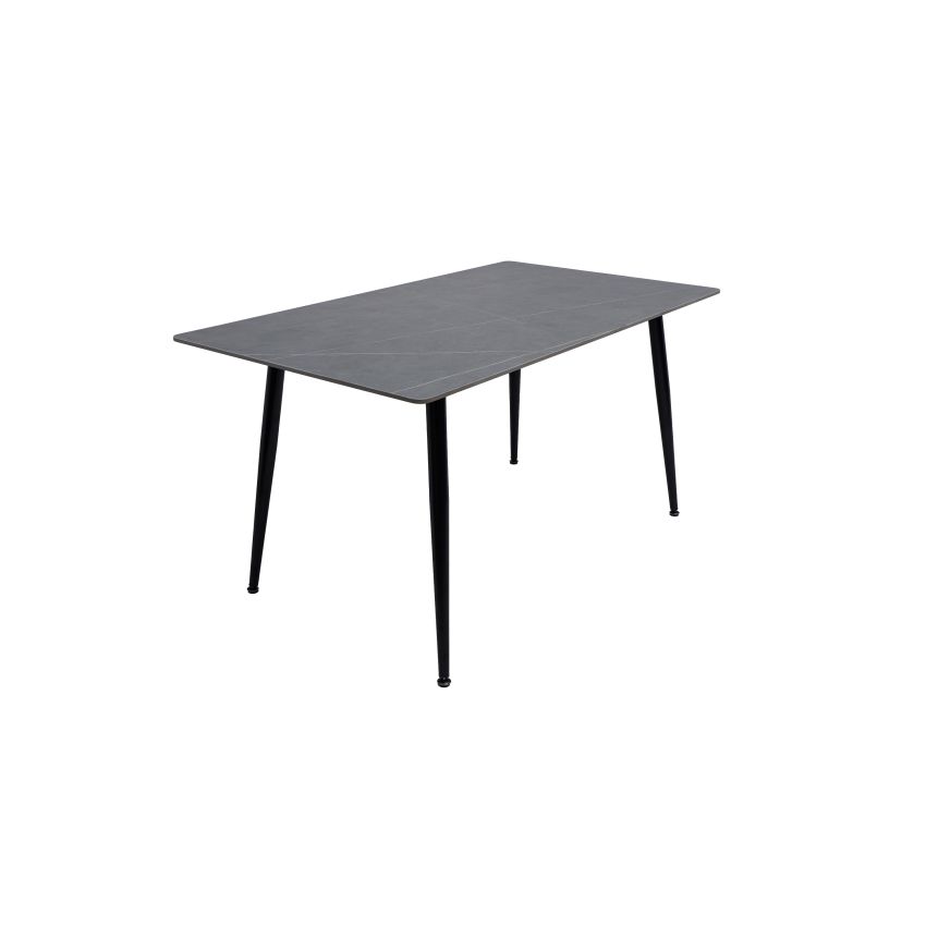 Masa Living MB-101, 140x80x75 cm, piatra sinterizata, gri