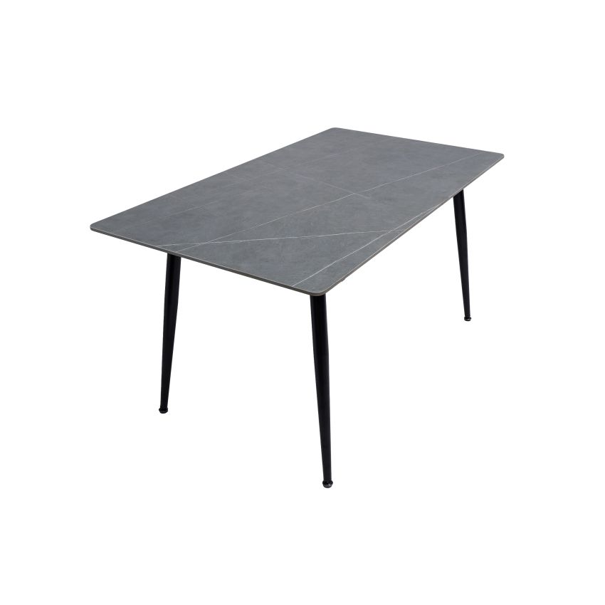 Masa Living MB-101, 140x80x75 cm, piatra sinterizata, gri