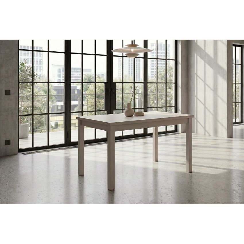 Masa living mb-13 max5 sp, cashmere, fixa 120x80x78 cm, lemn masiv de fag/pal