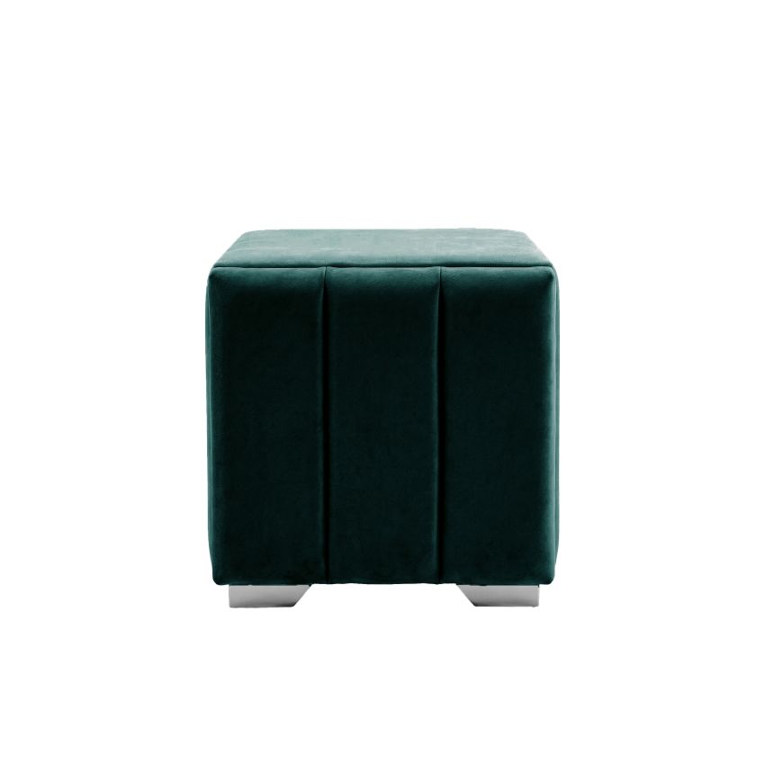 Noptiera tapitata Cozy 1d, 45x45x45 cm, verde