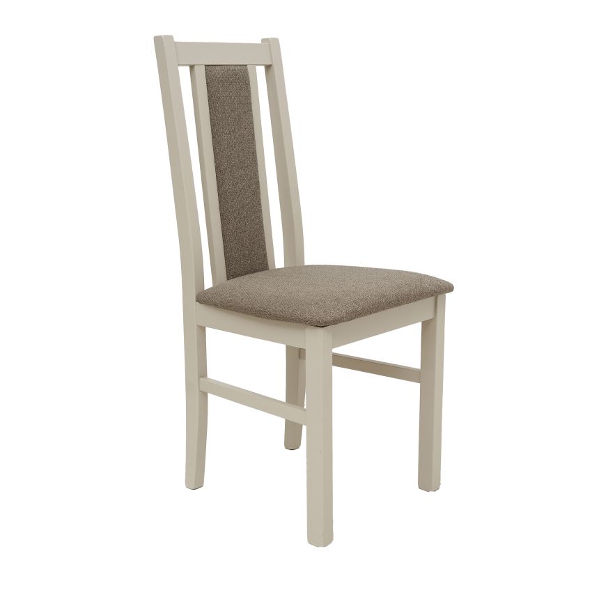 Scaun din lemn masiv de fag tapitat cu stofa s-38 B14 op20, cashmere