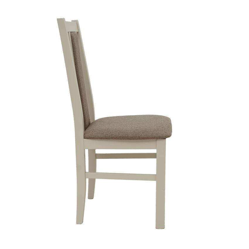 Scaun din lemn masiv de fag tapitat cu stofa s-38 B14 op20, cashmere